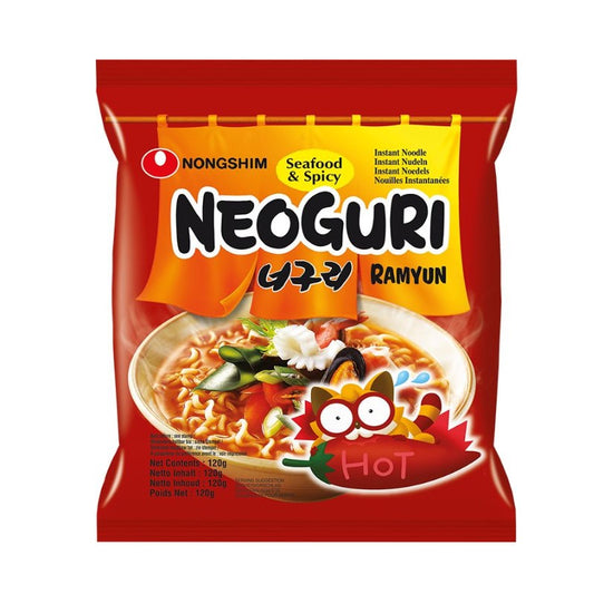 Nong Shim Instant Nudeln, Neoguri Ramyun, Meeresfrüchten Geschmack, scharf & würzig 120g