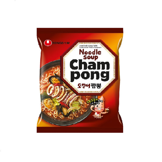 Nong Shim Instant Nudeln, Champong, Meeresfrüchten Geschmack, scharf & würzig 124g