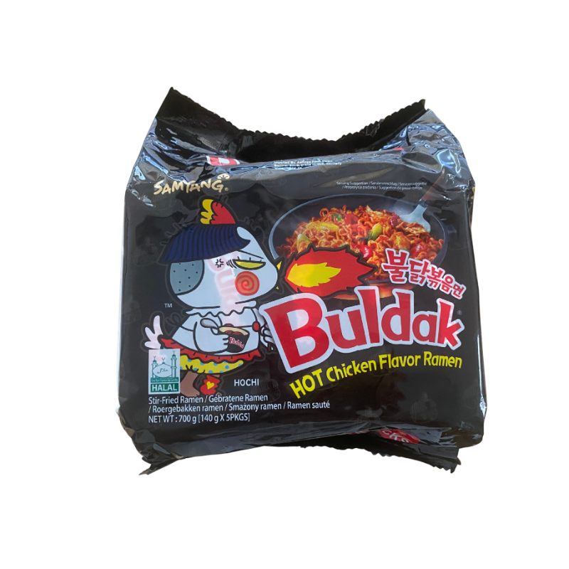 Samyang Instant Nudeln, Gebratene Ramen Nudeln mit Hot-Chicken-Geschmack 700g (140g*5)