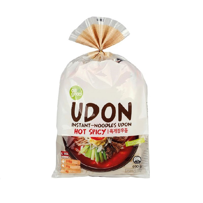 Allgroo Instant-Noodles Udon, Hot Spicy 690g