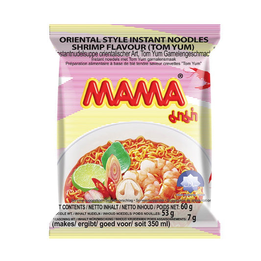 MAMA Instant Nudeln,TOM YUM Shrimp Geschmack 60g