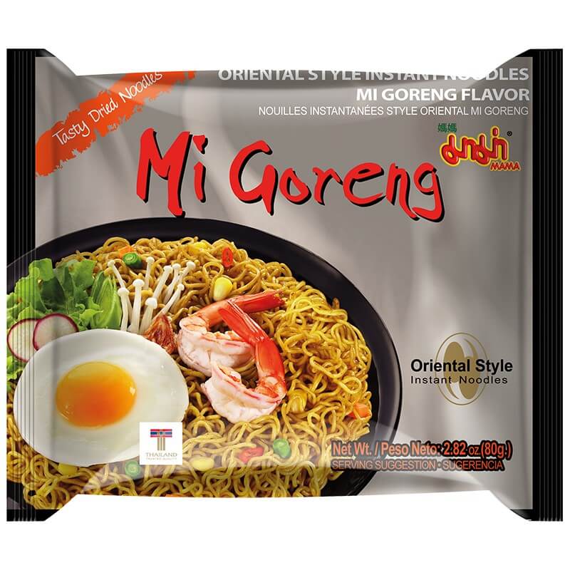 Mama Instant Nudelsuppe Orientalische Art, Mi Goreng Geschmack 80g