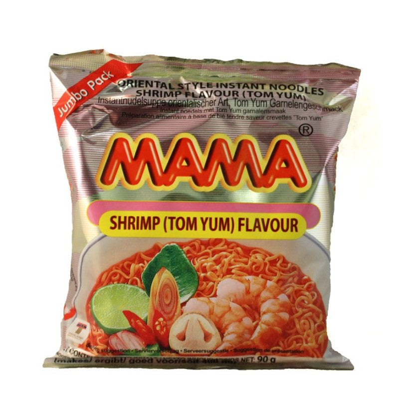 MAMA 方便面 妈妈酸辣浓奶虾味面/冬阴功虾味 90g