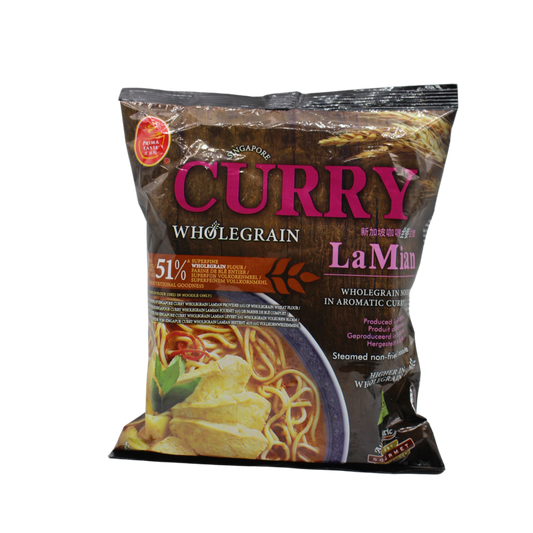 Prima Taste Instant Nudeln, Curry Lamian, Vollkornnudeln in aromatischer Currysuppe 178g